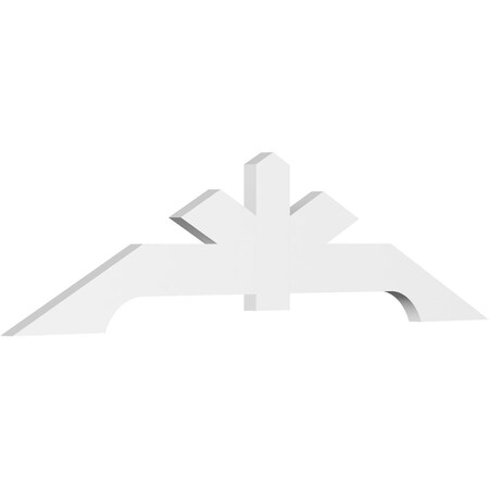 Ekena Millwork Vanguard Architectural Grade PVC Gable Bracket, 84"W x 21"H x 2"D x 6"F, 6/12 Pitch GBP084X21X0206VAN00